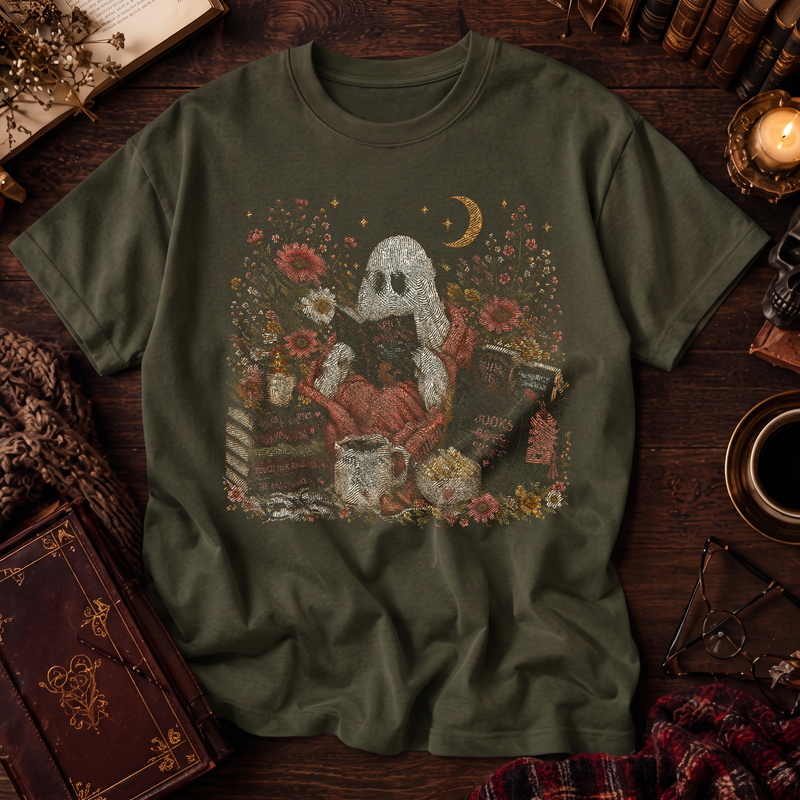 Cozy Ghost Spicy Reader Bookish Autumn - DTF Transfer