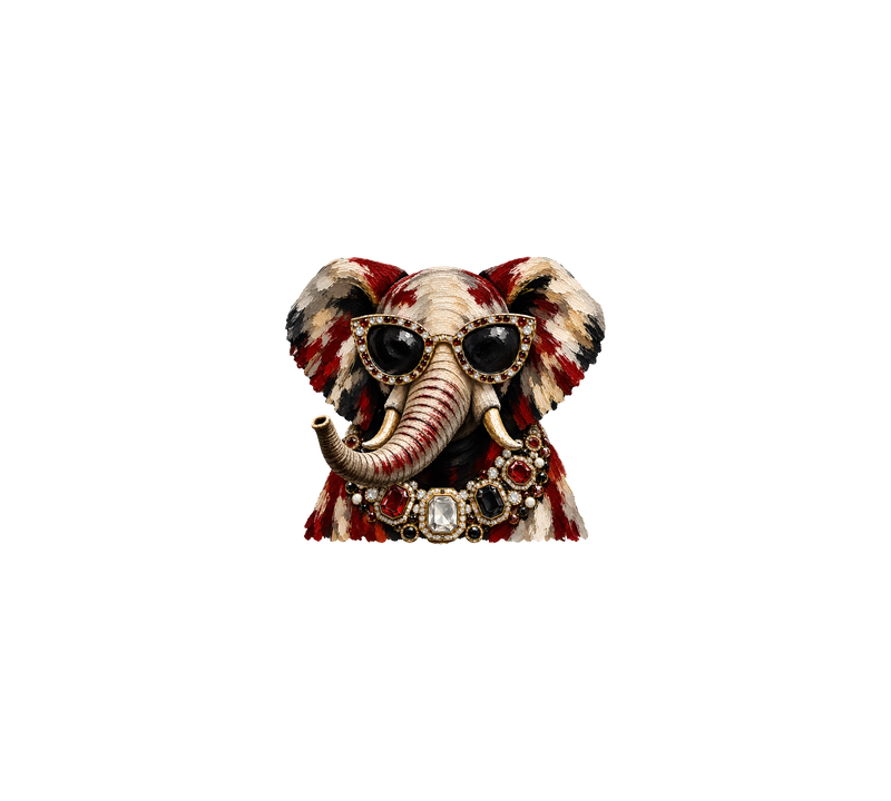 Jeweled Sunglasses & Crimson Mosaic DTF Transfer
