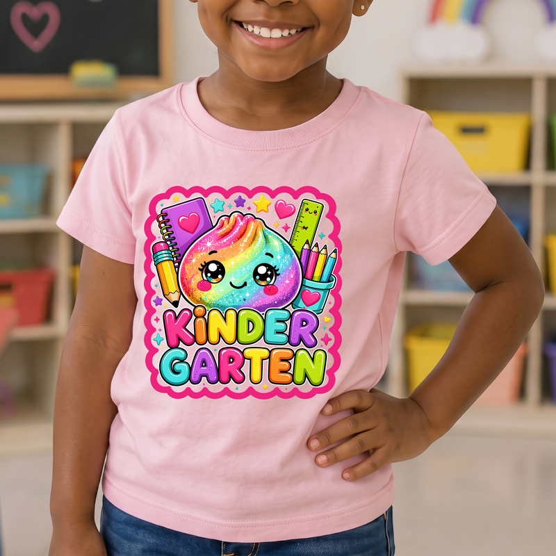 Glitter Dumpling Kindergarten Kawaii Back-to-School - DTF Transfer