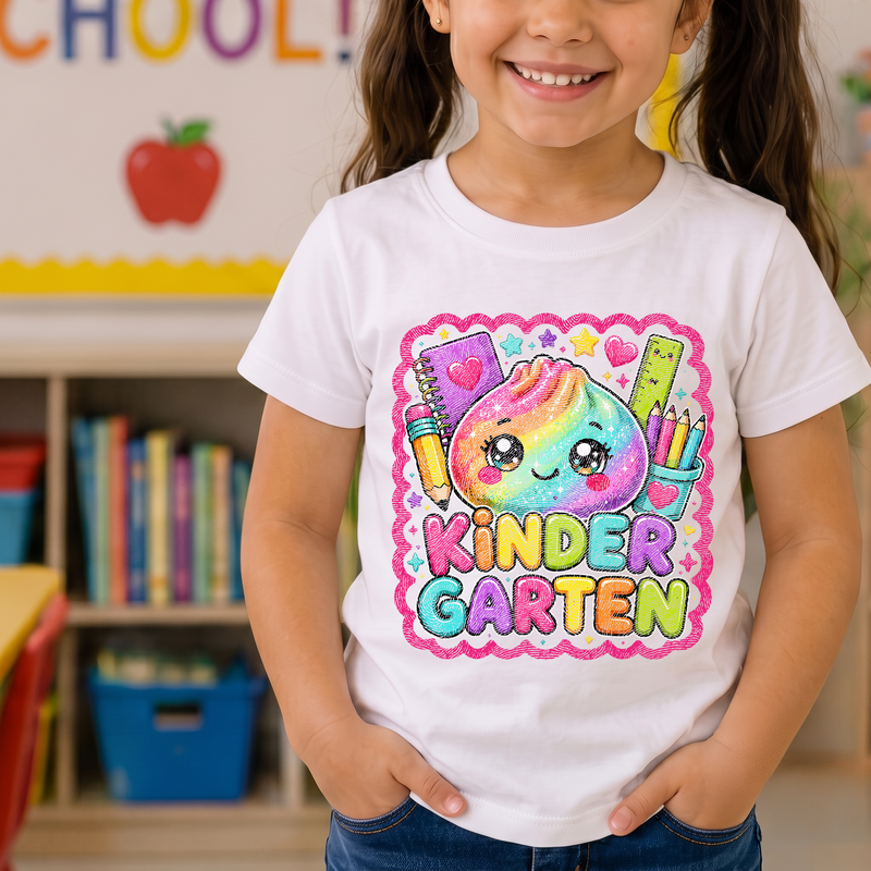 Glitter Dumpling Kindergarten Kawaii Back-to-School - DTF Transfer