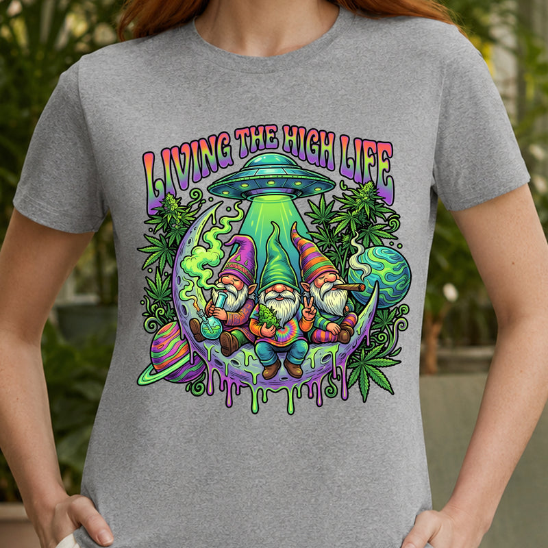 Gnomes Living The High Life - DTF Transfer