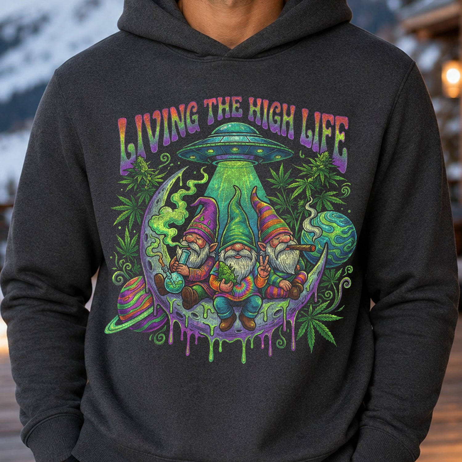 Gnomes Living The High Life - DTF Transfer