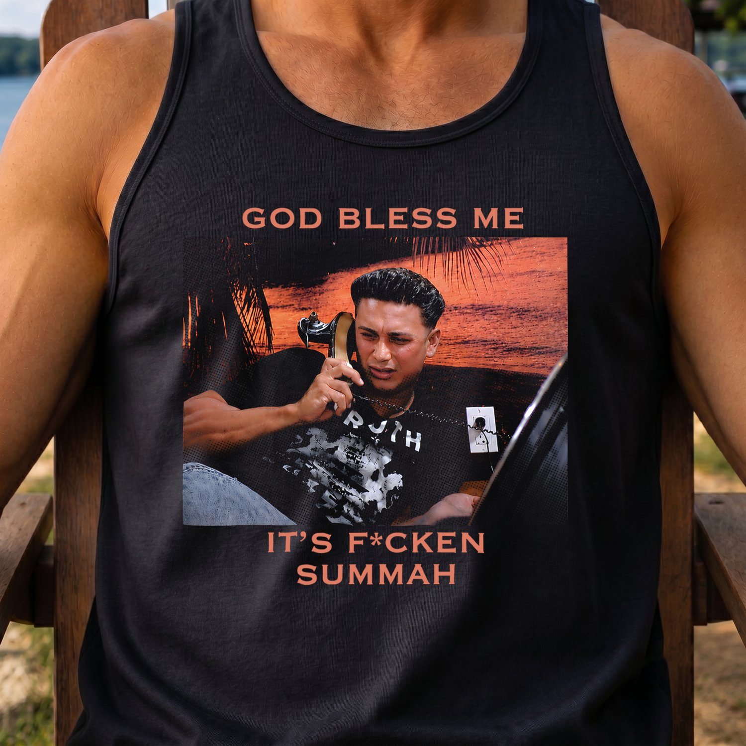 God Bless Me, It’s Summah - DTF Tansfer