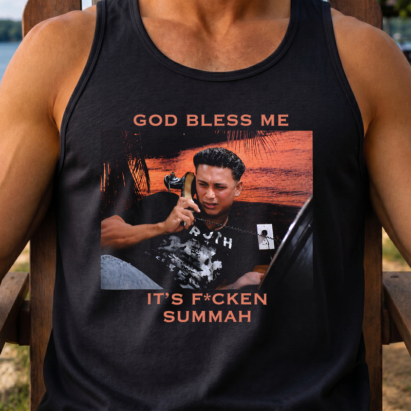God Bless Me, It’s Summah - DTF Tansfer
