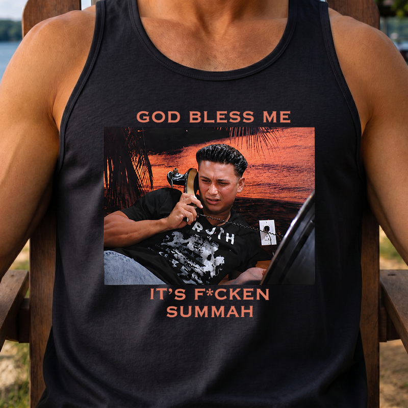 God Bless Me, It’s Summah - DTF Tansfer
