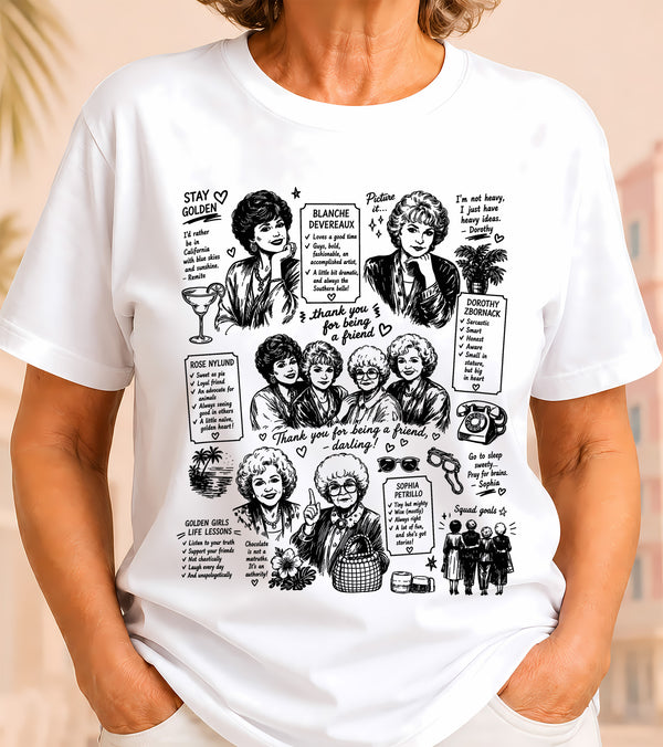 The "Thank You For Being A Friend" Golden Girls DTF Transfer