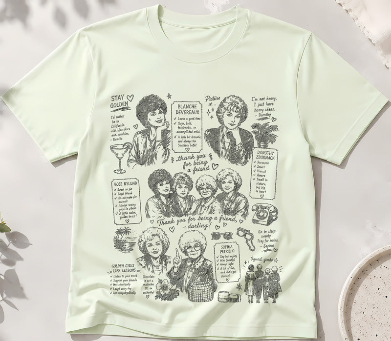 The "Thank You For Being A Friend" Golden Girls DTF Transfer