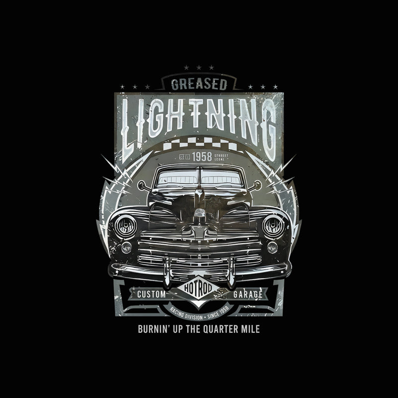 Greased Lightning Hotrod - DTF Transfer