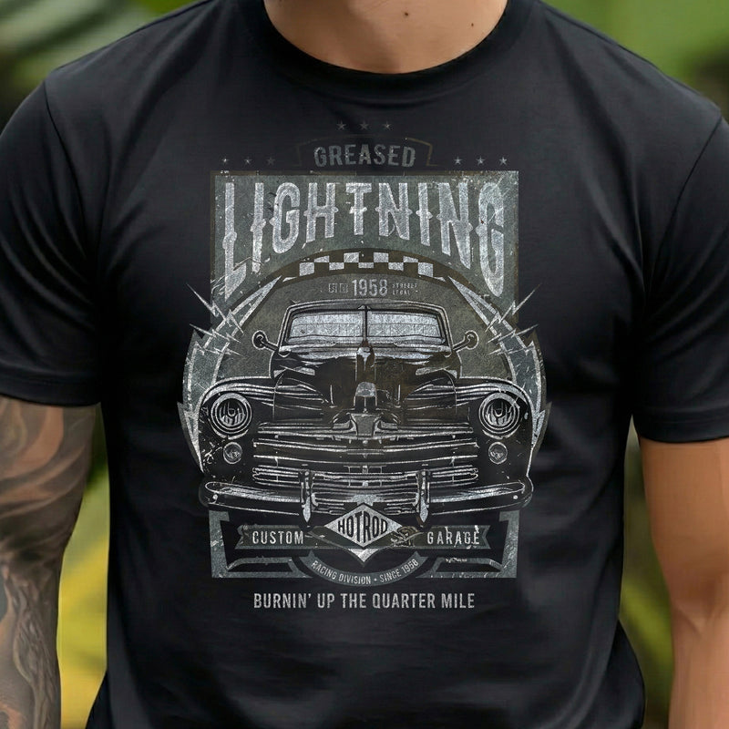 Greased Lightning Hotrod - DTF Transfer