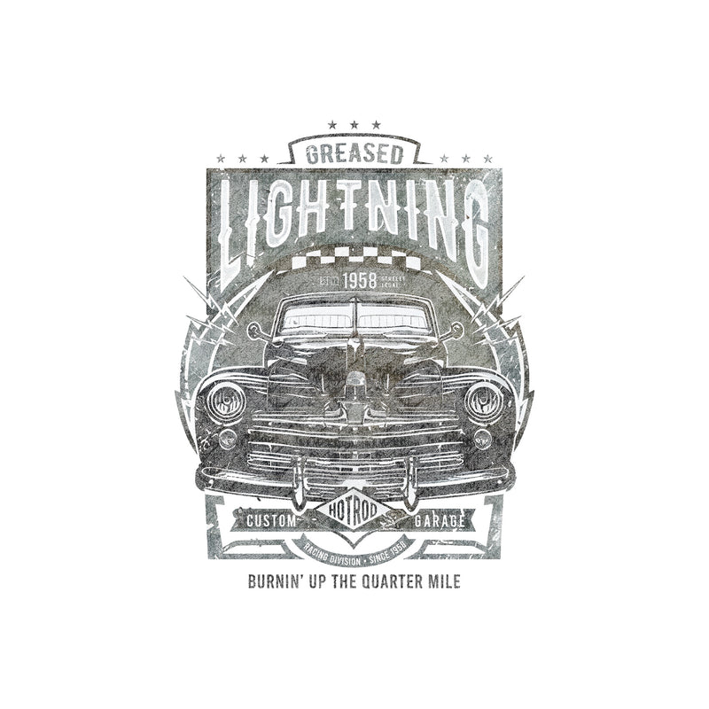 Greased Lightning Hotrod - DTF Transfer