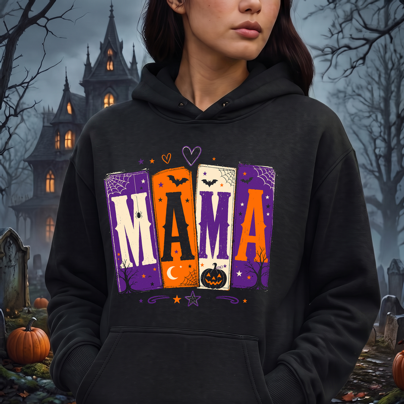 Halloween MAMA Colorblock Card - DTF Transfer