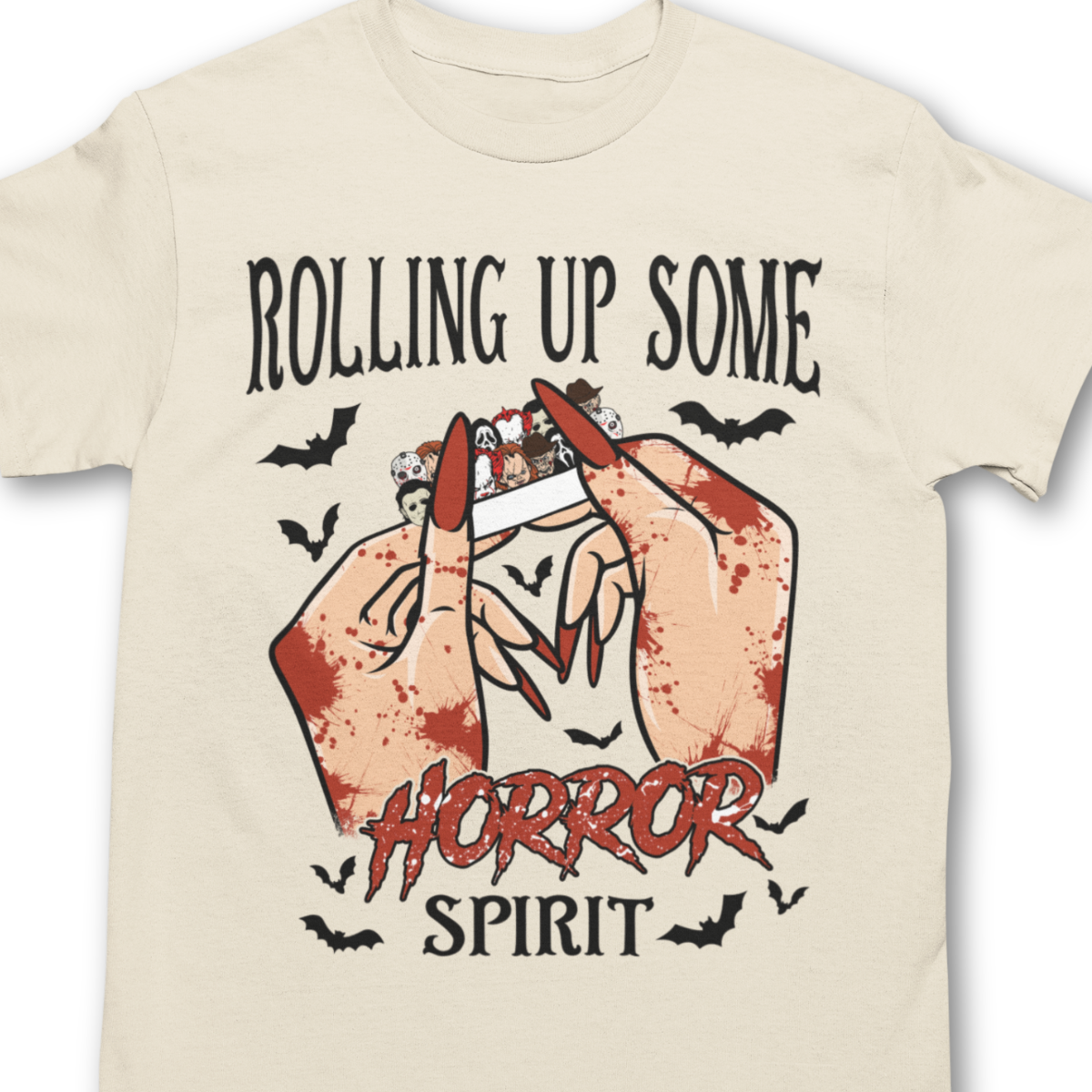 Rolling Up Some Horror Spirit Shirt - Unisex T-Shirt for Men or Women