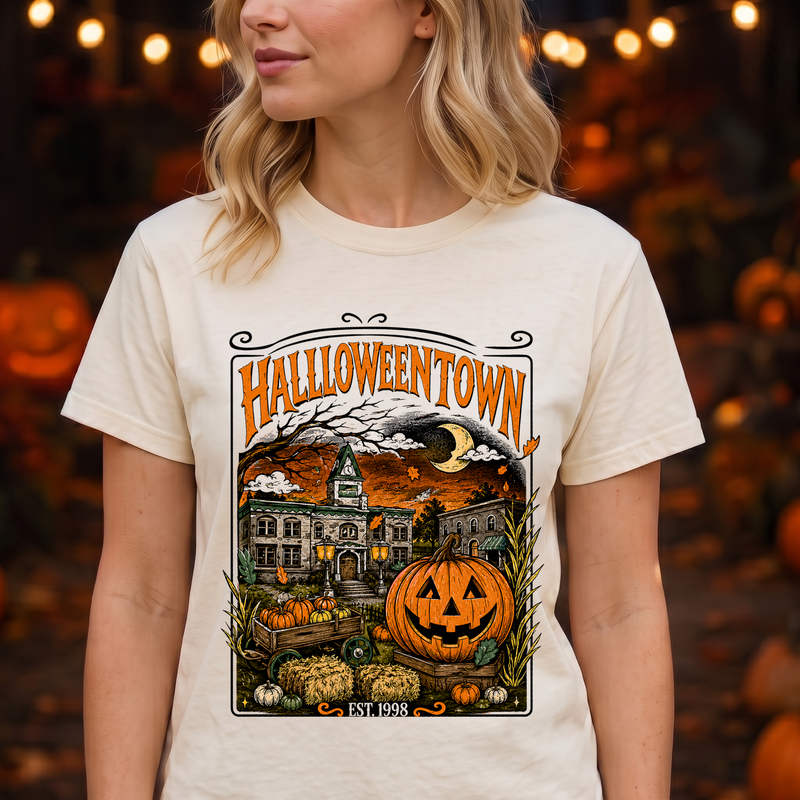 Halloweentown EST. 1998 Vintage Town Square - DTF Transfer
