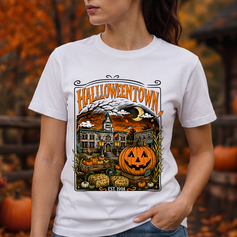 Halloweentown EST. 1998 Vintage Town Square - DTF Transfer