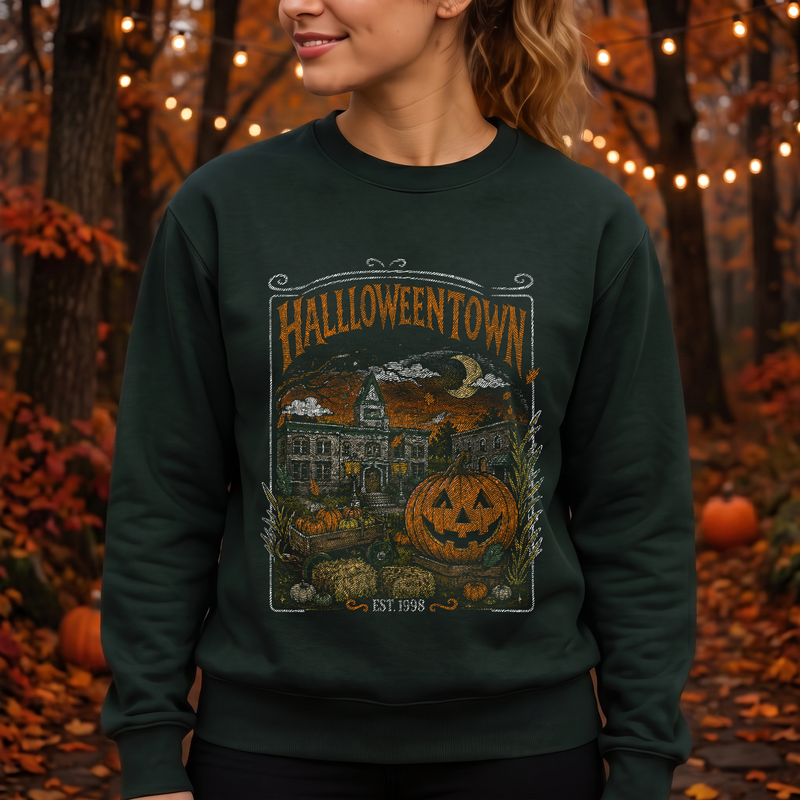 Halloweentown EST. 1998 Vintage Town Square - DTF Transfer