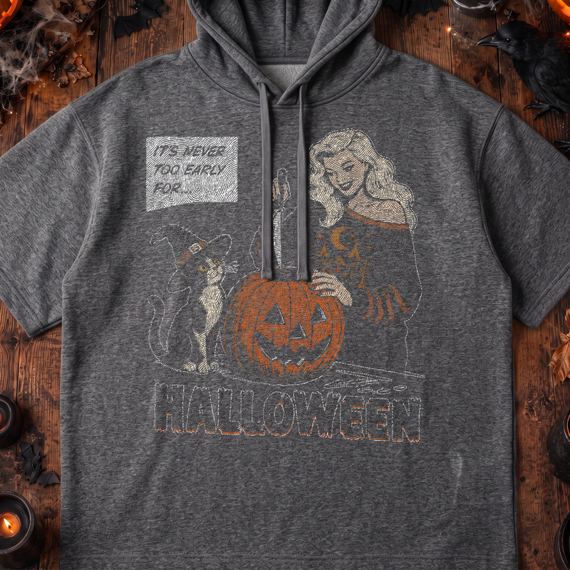 Never Too Early For Halloween Retro Comic - DTF Transfer