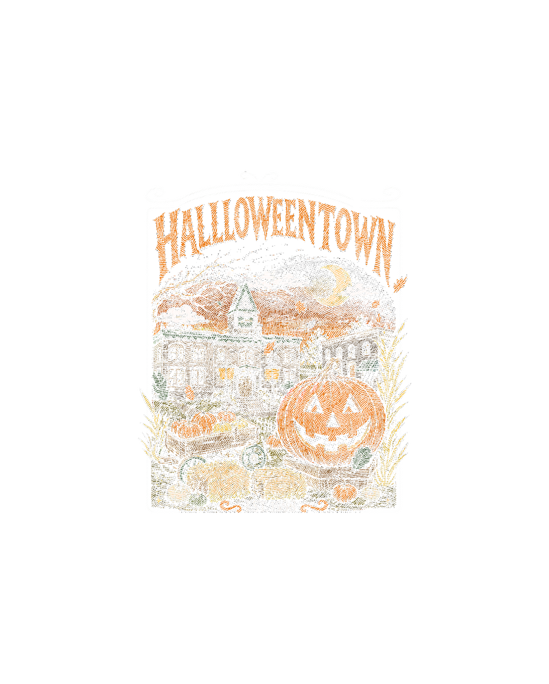 Halloweentown EST. 1998 Vintage Town Square - DTF Transfer