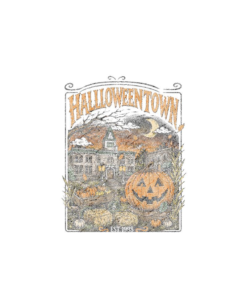 Halloweentown EST. 1998 Vintage Town Square - DTF Transfer