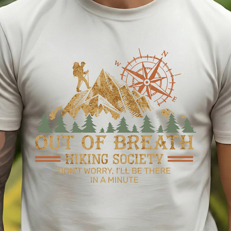 Out Of Breath, Hiking Society - DTF Transfer