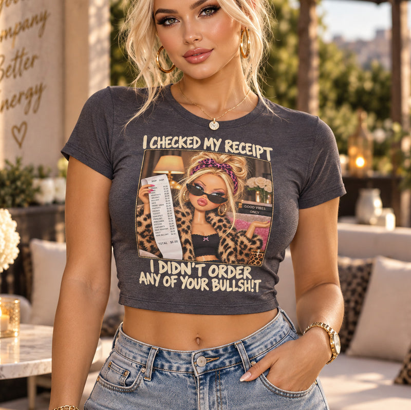 I Checked My Receipt: Sassy Glam Blonde Doll - DTF Transfer