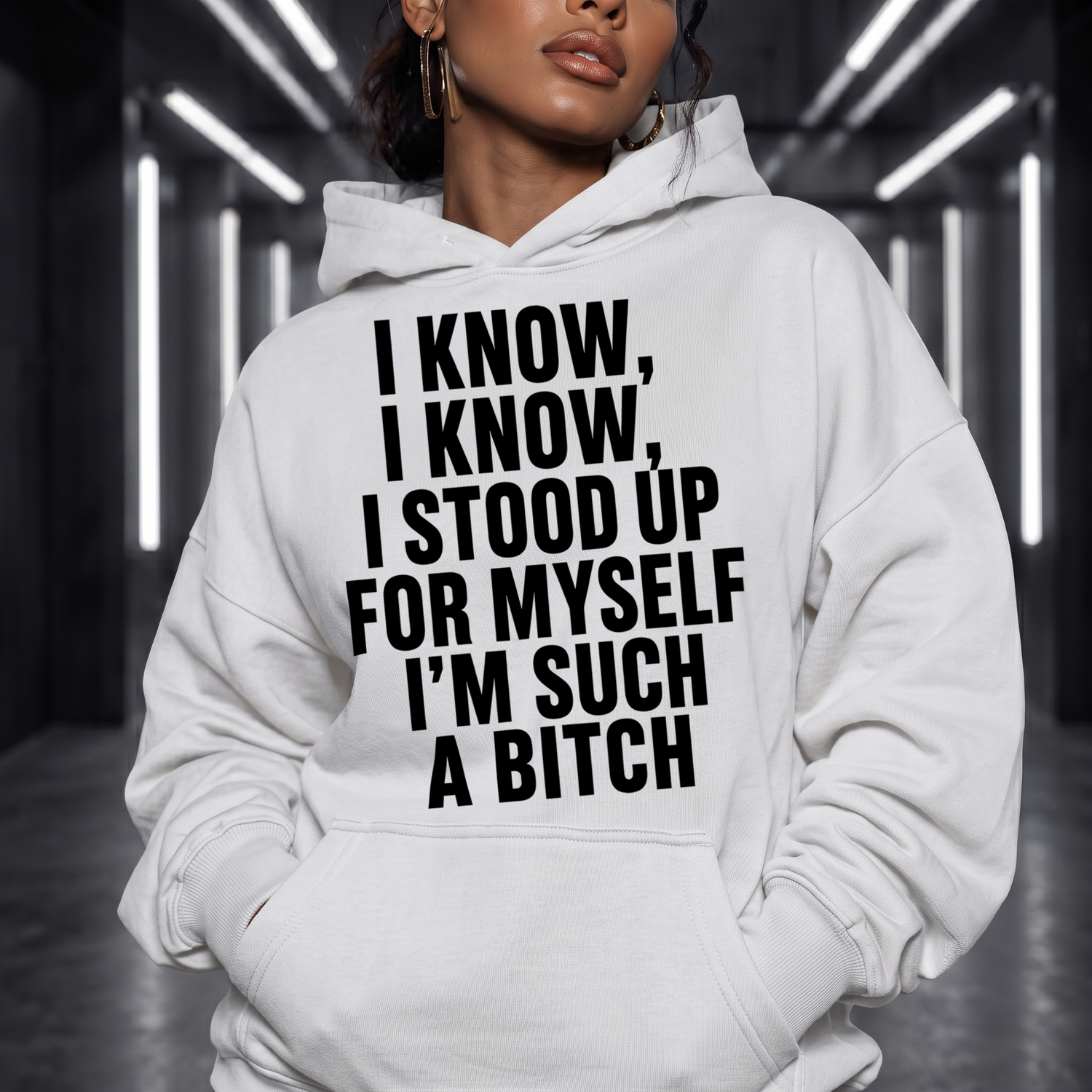 I Stood Up For Myself Sarcastic Typography - DTF Transfer