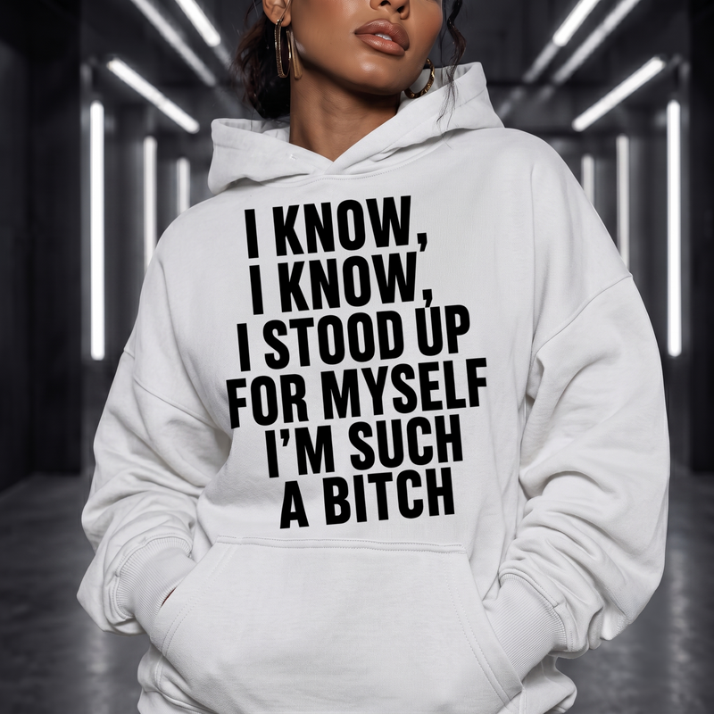 I Stood Up For Myself Sarcastic Typography - DTF Transfer