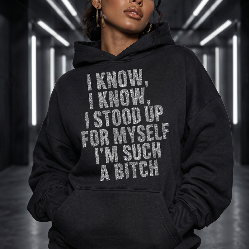 I Stood Up For Myself Sarcastic Typography - DTF Transfer