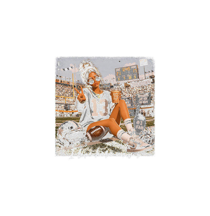 I Live Here Now Football Stadium - DTF Transfer