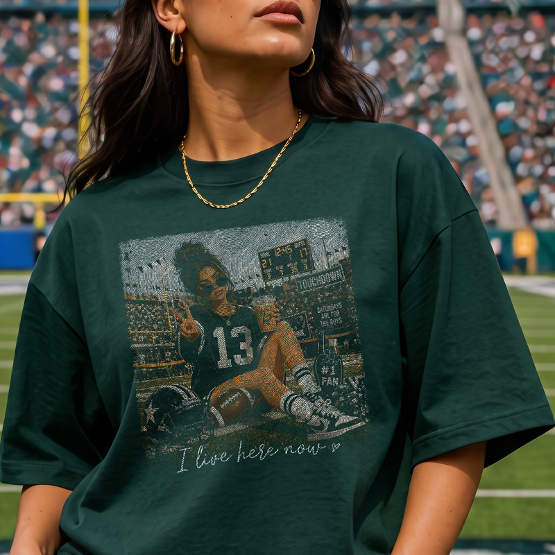 I Live Here Now Football Stadium - DTF Transfer