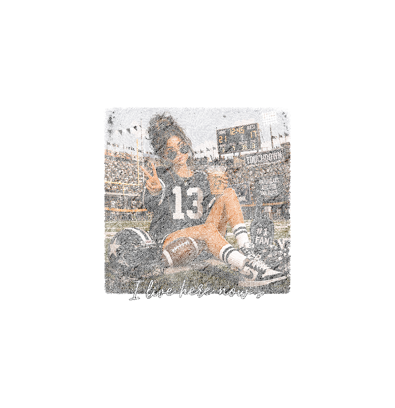 I Live Here Now Football Stadium - DTF Transfer
