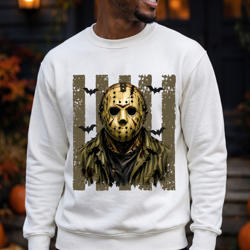 Distressed Olive Stripes & Bats DTF Transfer