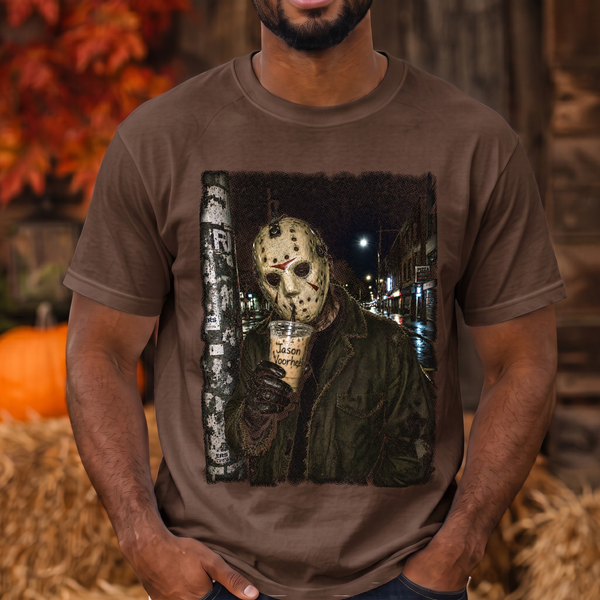 Jason Voorhees Nighttime Sip DTF Transfer