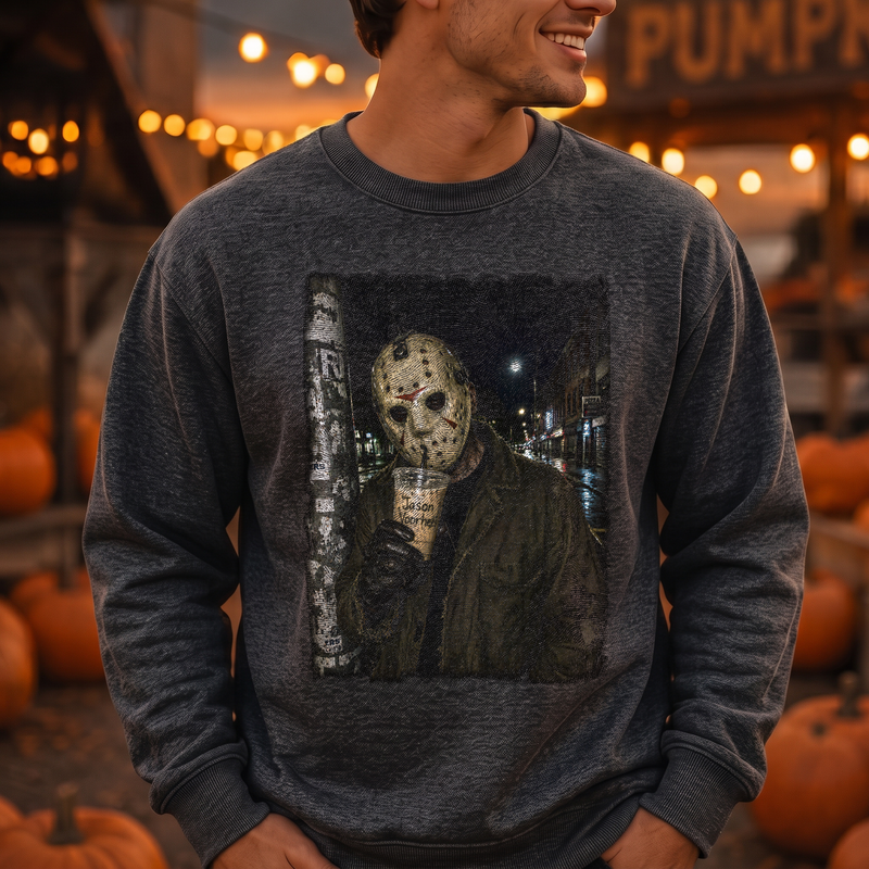 Jason Voorhees Nighttime Sip DTF Transfer