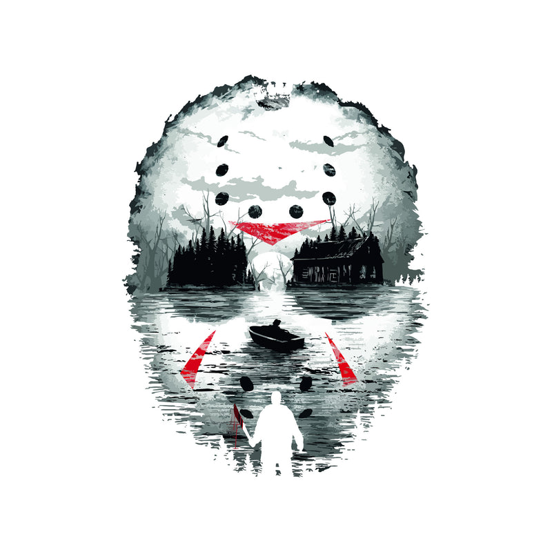 Crystal Lake Illusion Mask - DTF Transfer