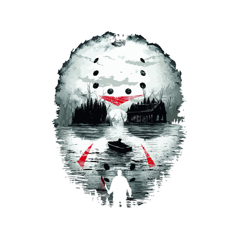 Crystal Lake Illusion Mask - DTF Transfer