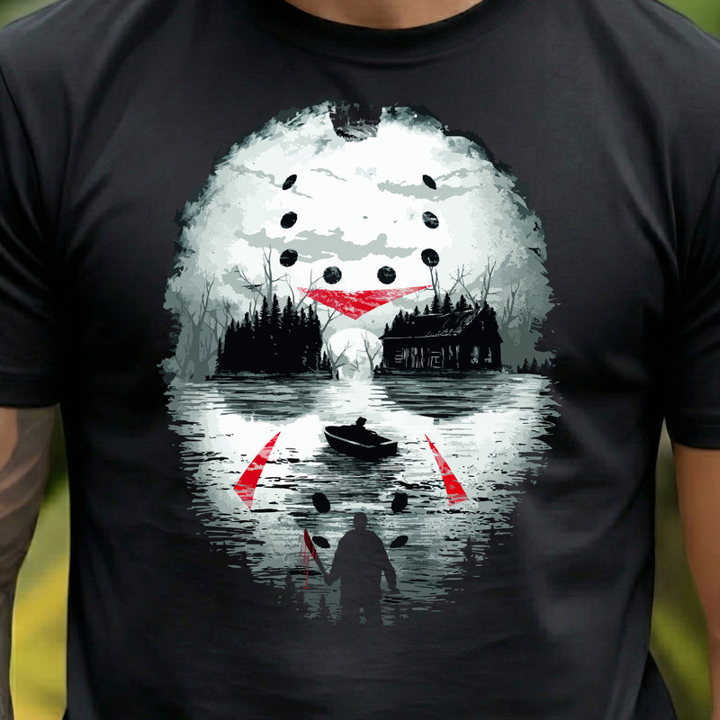 Crystal Lake Illusion Mask - DTF Transfer