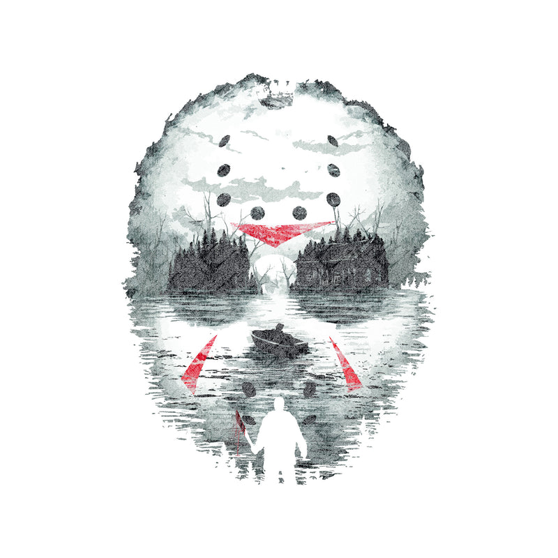 Crystal Lake Illusion Mask - DTF Transfer
