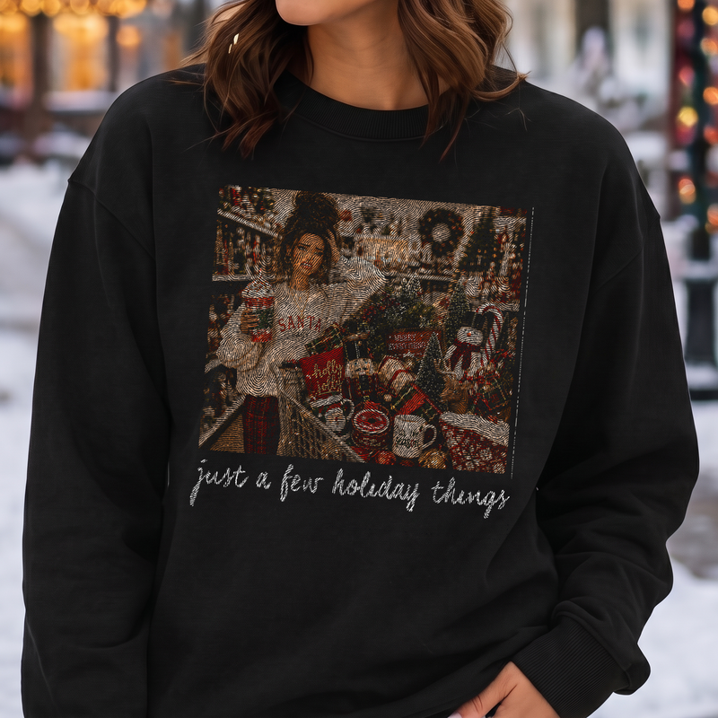 Just A Few Holiday Things, Christmas Shopper Doll - DTF Transfer