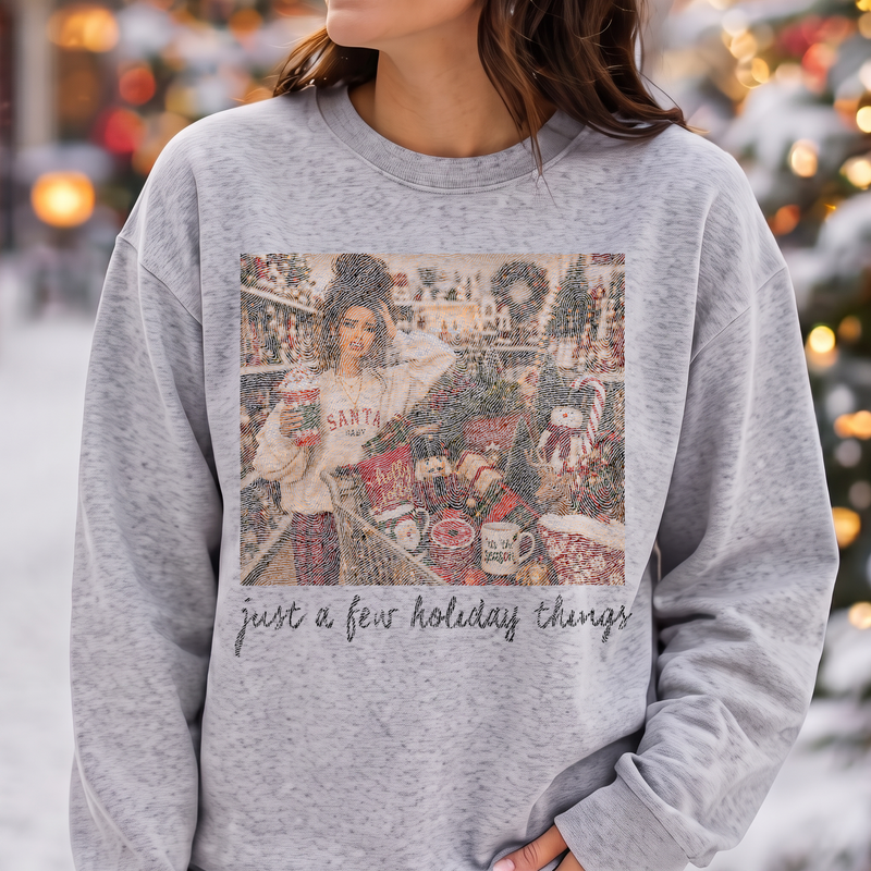Just A Few Holiday Things, Christmas Shopper Doll - DTF Transfer