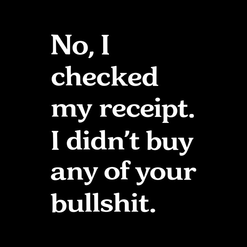 Zero Bullshit - DTF Transfer