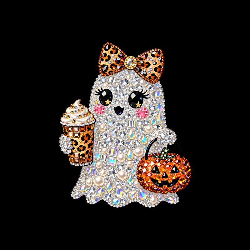 Faux Gemstone Preppy Ghost - DTF Transfer