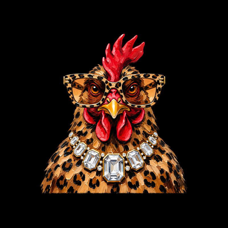 Boujee Faux Painted Chicken - DTF Transfer