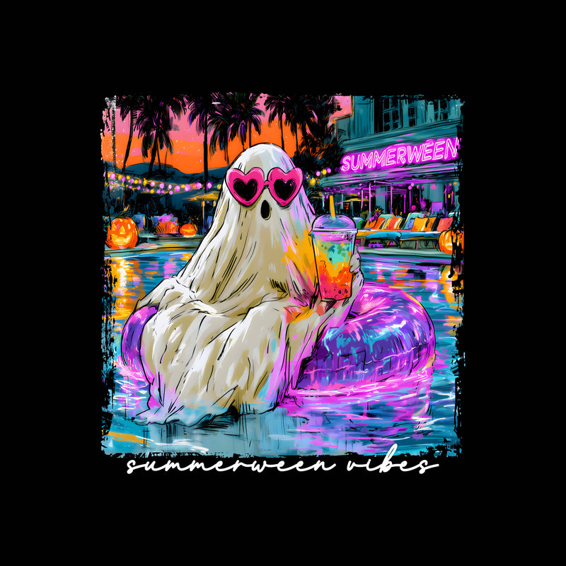 Summerween Vibes Pool Party - DTF Transfer