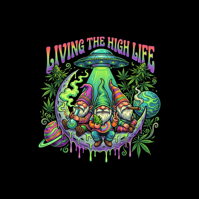 Gnomes Living The High Life - DTF Transfer