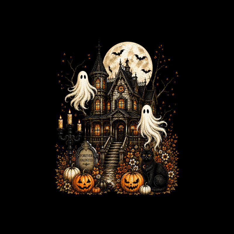 Forever Haunted Mansion Scene - DTF Transfer