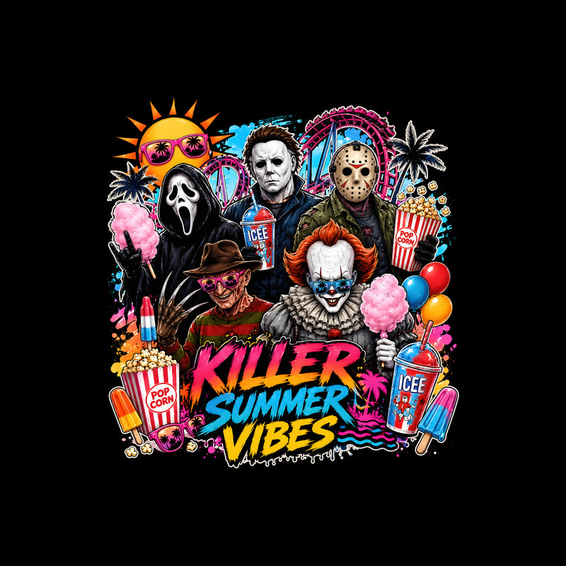 Killer Summer Vibes - Slasher Amusement Park - DTF Transfer