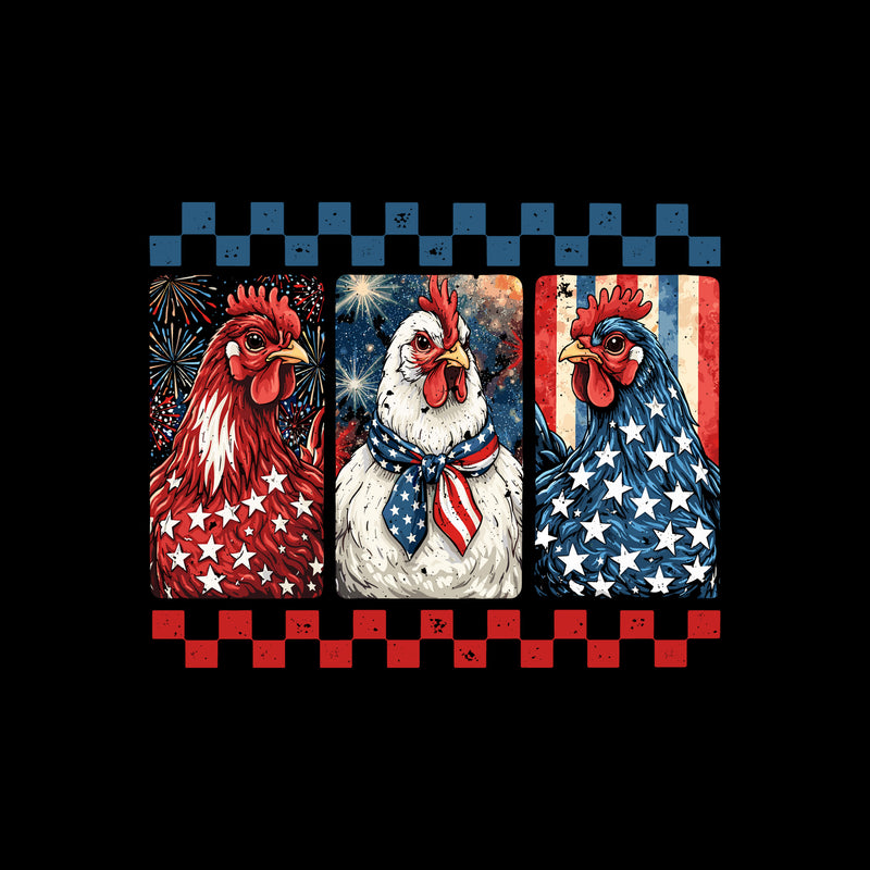 Patriotic Chickens - DTF Transfer