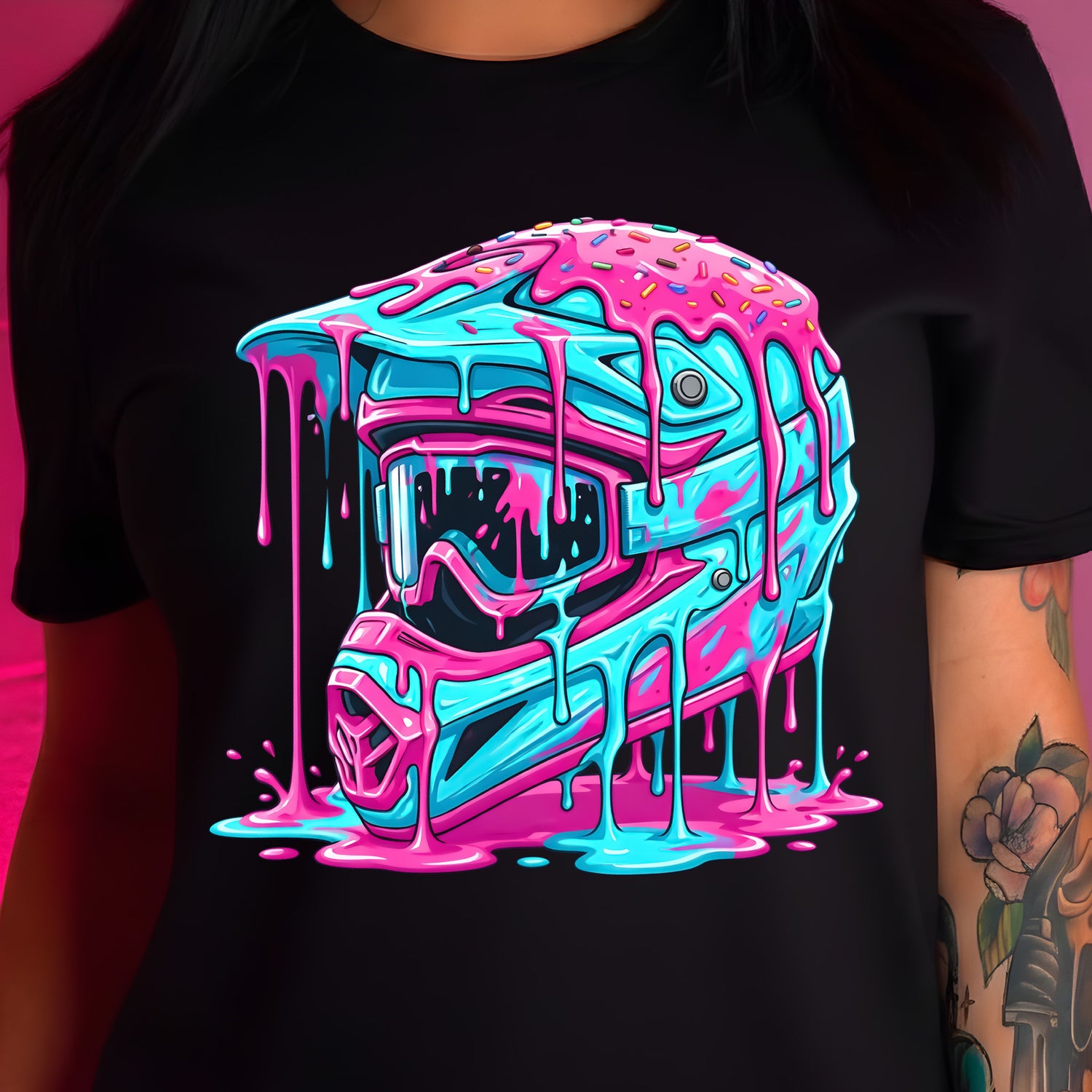 Sugar Rush Drip Helmet - DTF Transfer