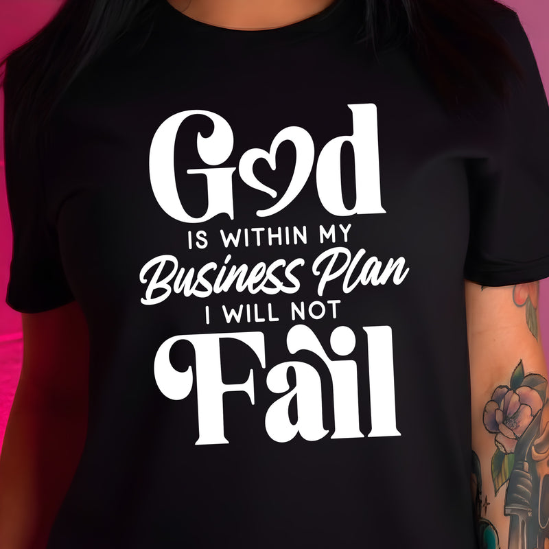 God Is Within My Business Plan - DTF Transfer