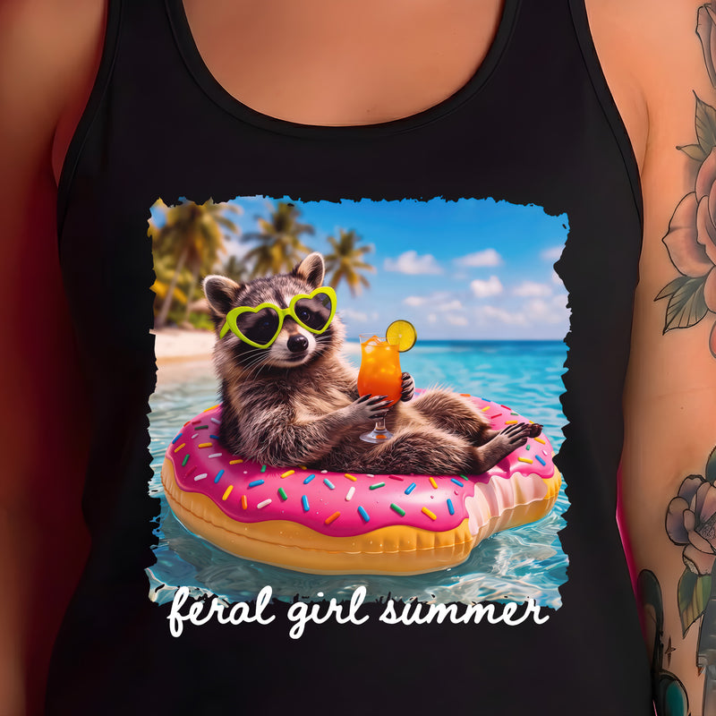 Trash Panda Feral Girl Summer - DTF Transfer